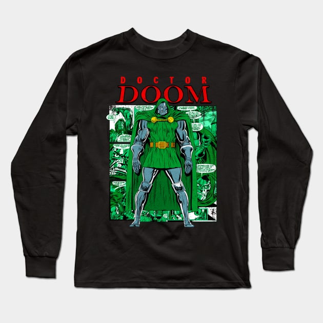 Doctor Doom Long Sleeve T-Shirt by OniSide